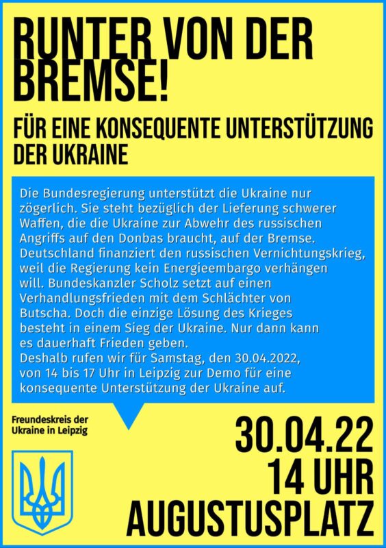 Demo-Ankündigung 30.04.22