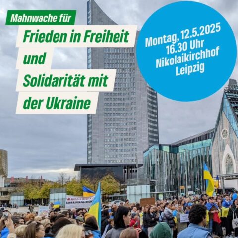 Mahnwache für Frieden in Freiheit und Solidarität mit der Ukraine