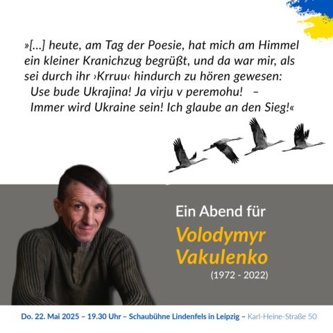 Ein Abend für Volodymyr Vakulenko