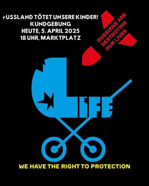 SPONTANKUNDGEBUNG! russland tötet unsere Kinder!